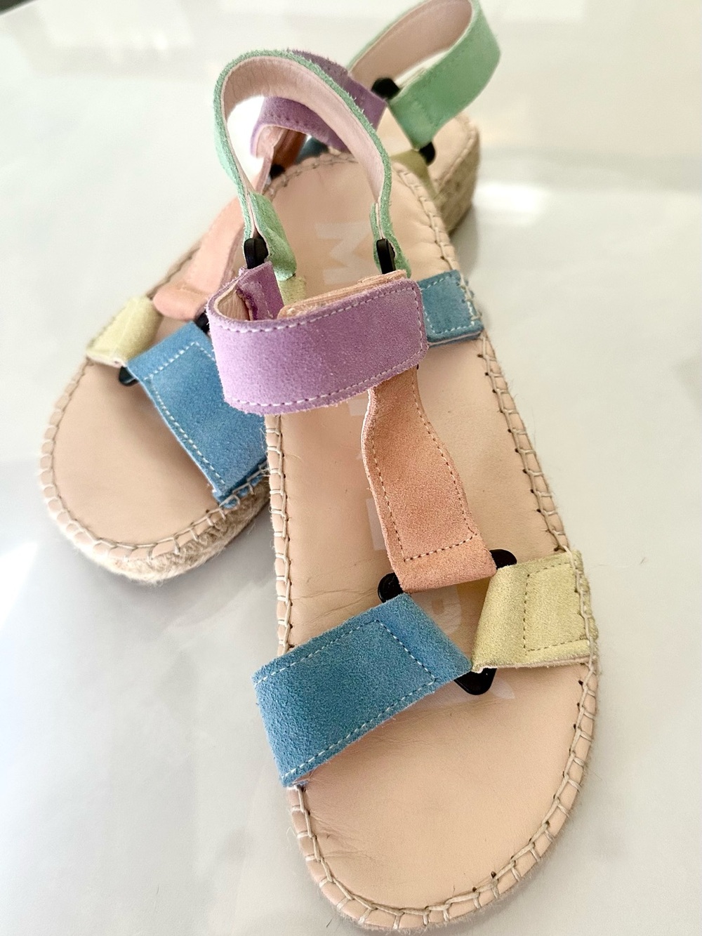 Manebi brand suede sandal